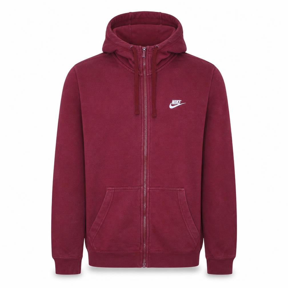 Nike Men's Red Full Zip Hoodie Size S Regular Fit