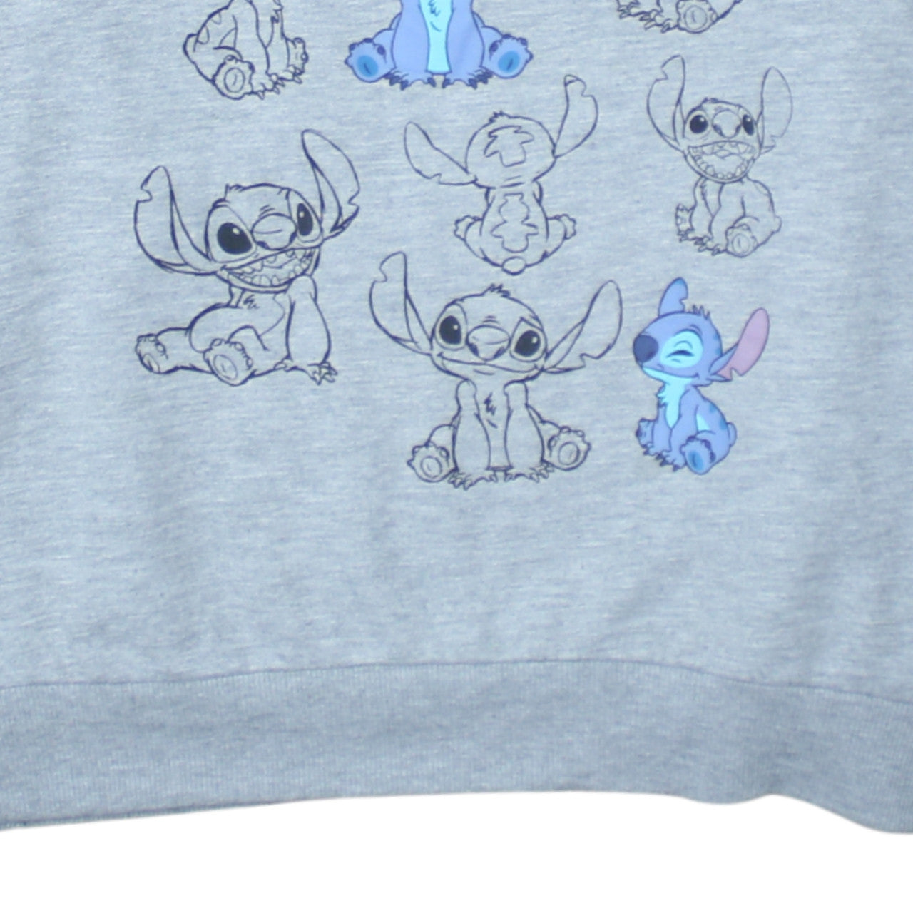 Disney Women's Grey Stitch Sweatshirt L Size 14/16 Pullover Jumper
