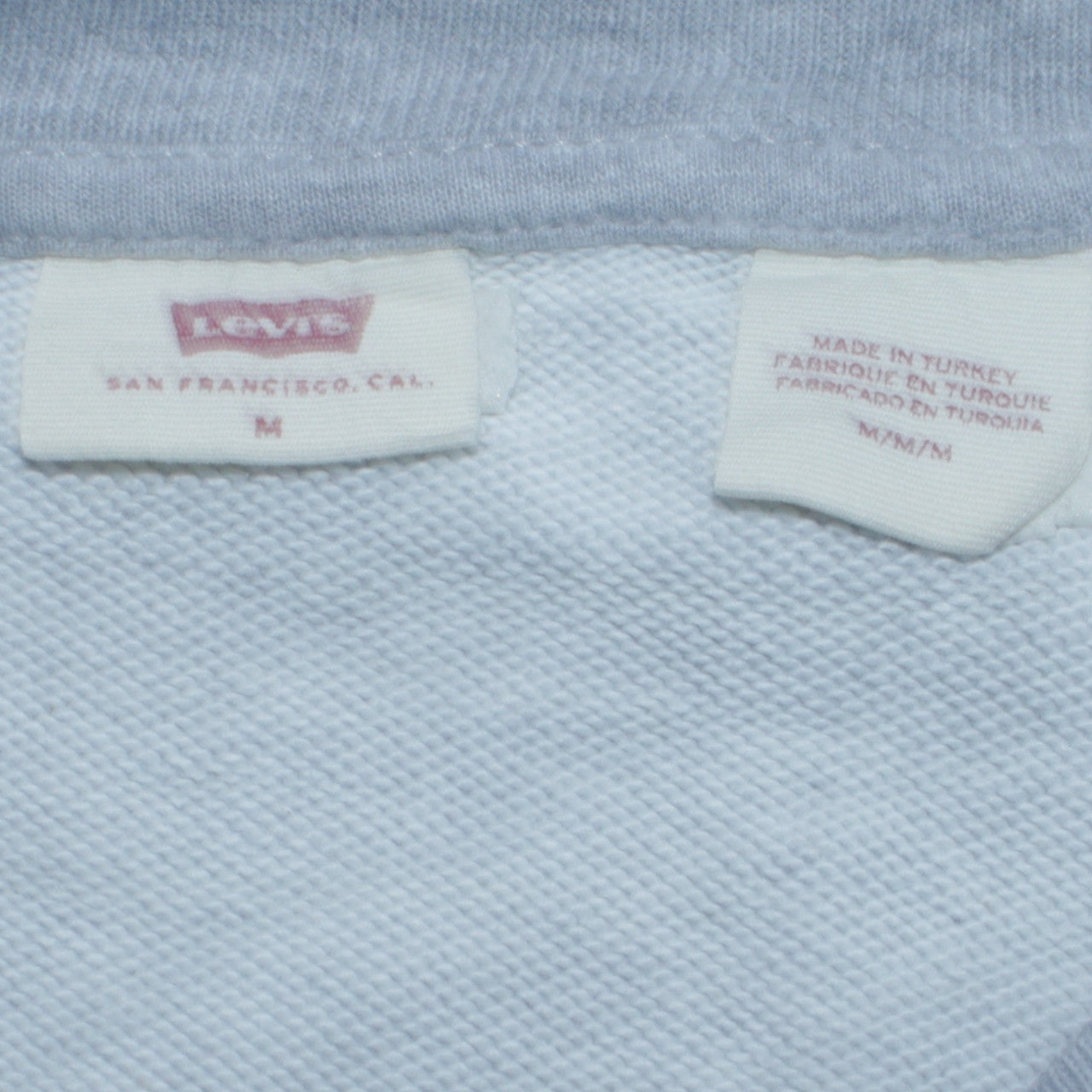 Levi's Men's Grey Logo Crew Neck Pullover Sweatshirt Size M