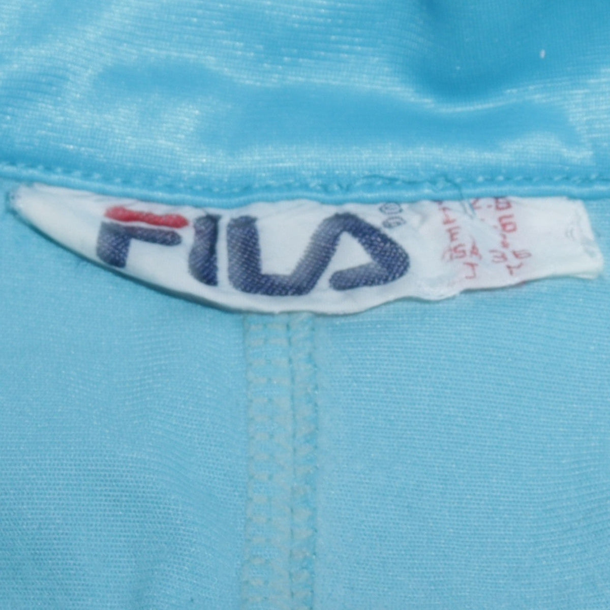 Fila Womens Blue Retro 80s Track Jacket Size L Full Zip Polyester