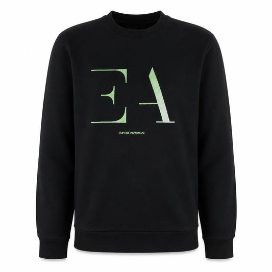Emporio Armani Men's Black Logo Pullover Sweatshirt Size S