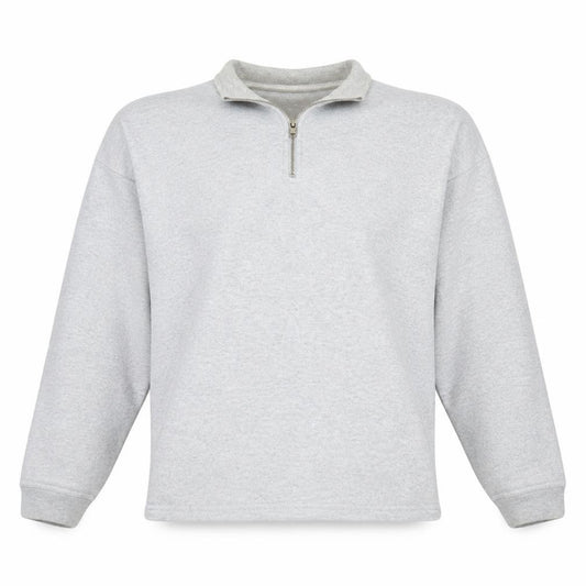 Adidas Men’s Grey 1/4 Zip Sweatshirt Size M Vintage Logo Jumper
