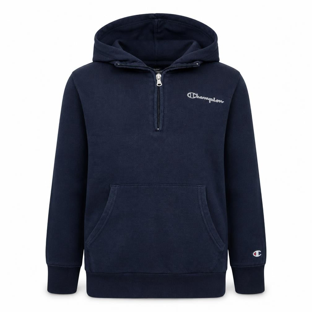 Champion Boys Blue 11-12 Years 1/4 Zip Pullover Hoodie