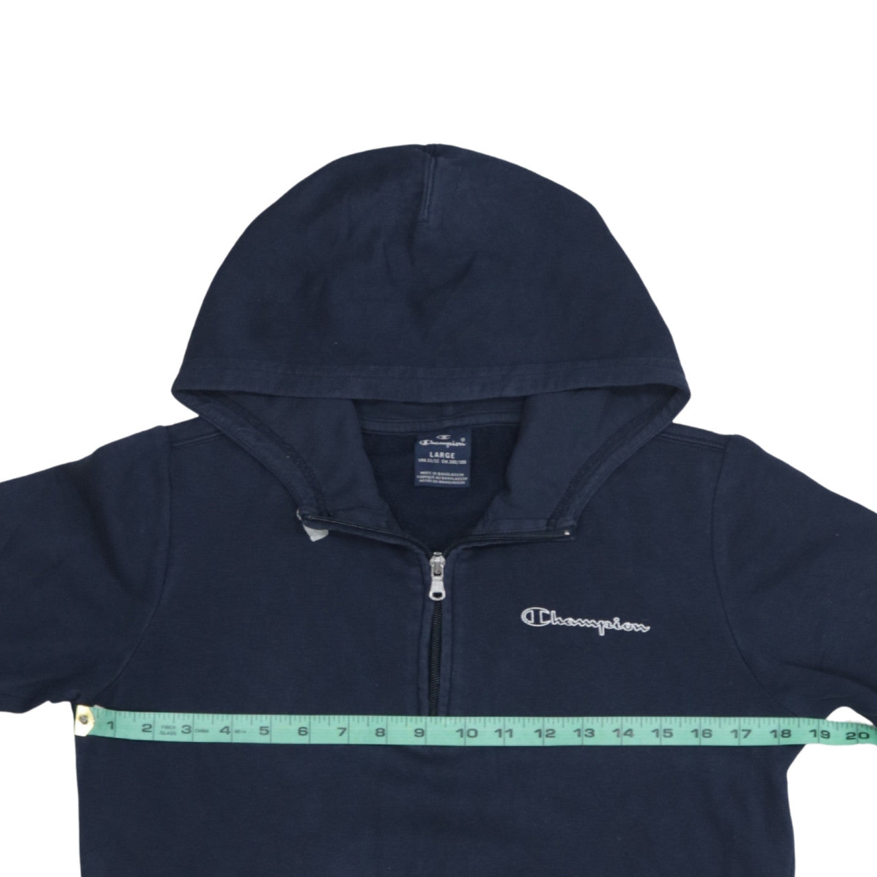 Champion Boys Blue 11-12 Years 1/4 Zip Pullover Hoodie