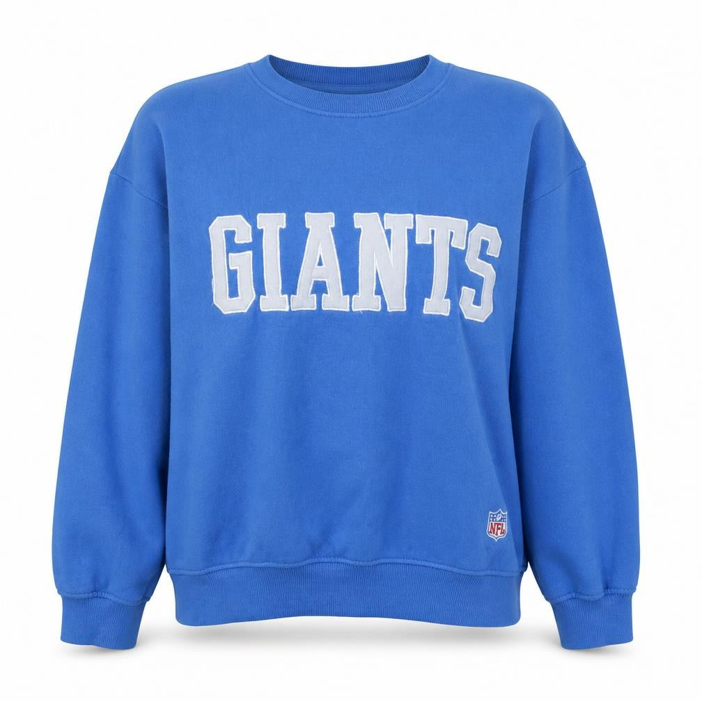 H&M Women Blue Giants Logo Pullover Sweatshirt Size 14