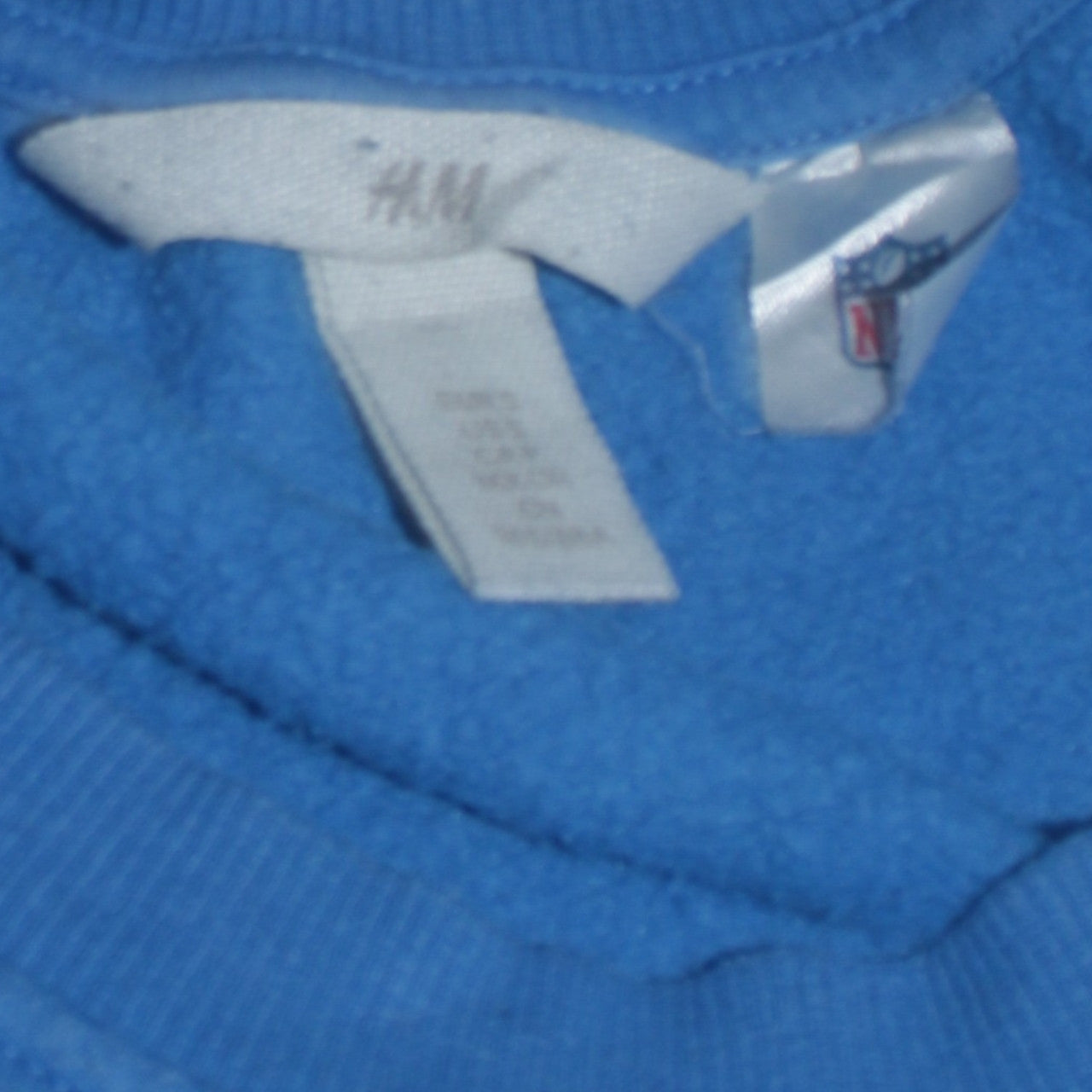 H&M Women Blue Giants Logo Pullover Sweatshirt Size 14