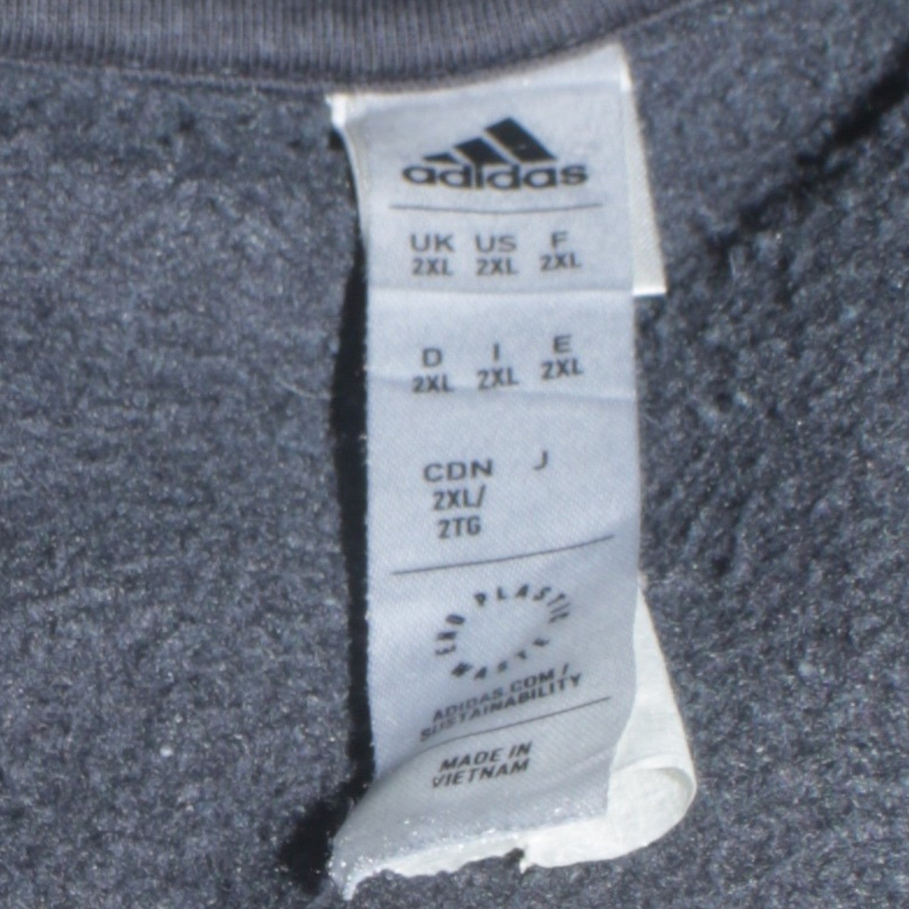 Adidas Men's Black 2XL Pullover Hoodie with Logo and Stripes