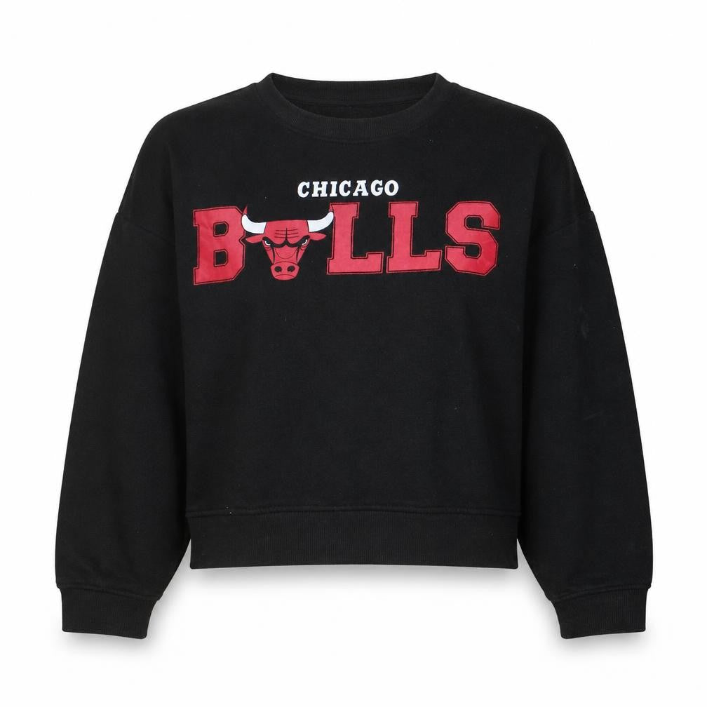 Primark NBA Chicago Bulls Womens Black XL Crew Neck Sweatshirt