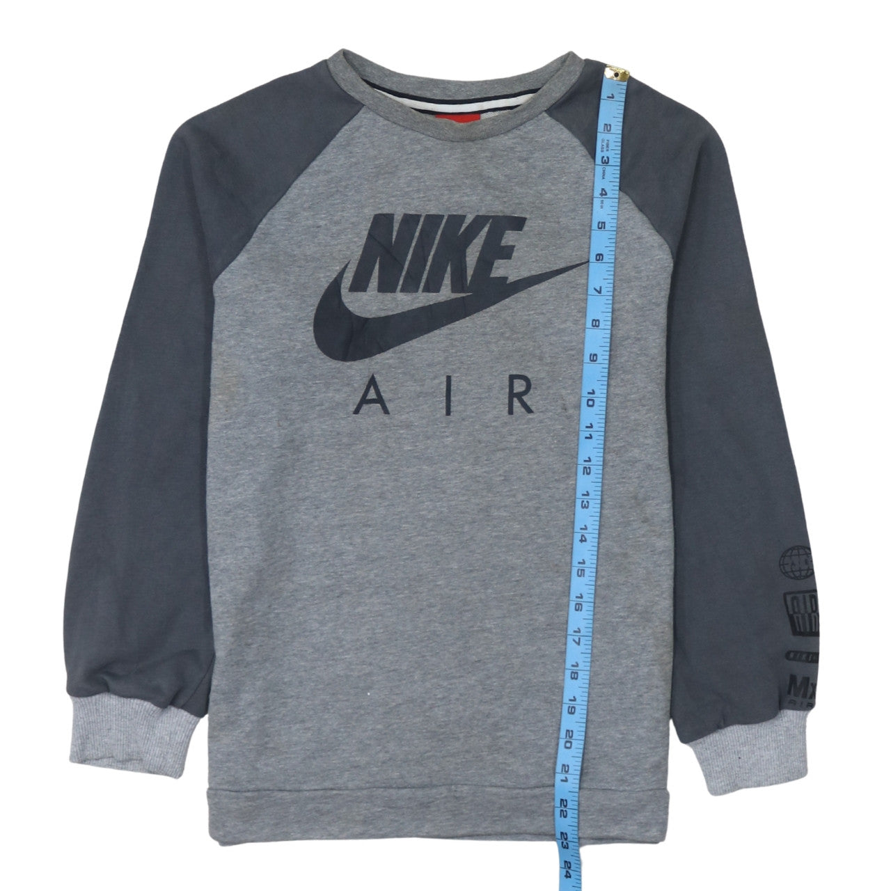 Nike Boys Grey Air Logo Pullover Sweatshirt 13-15 Years