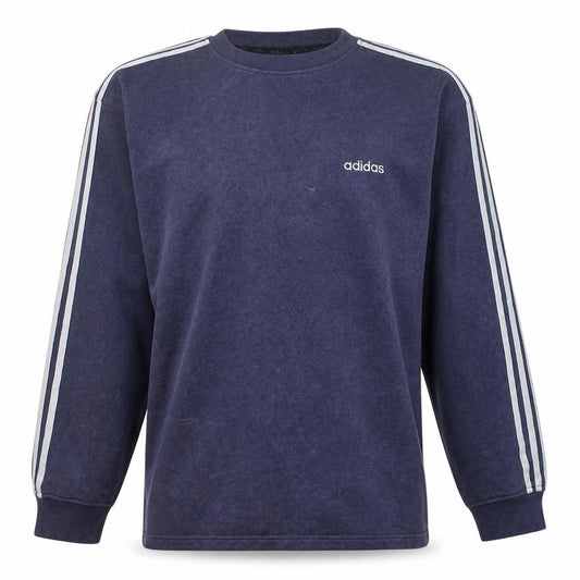 Adidas Men's Blue Crew Neck Pullover Sweatshirt Size L