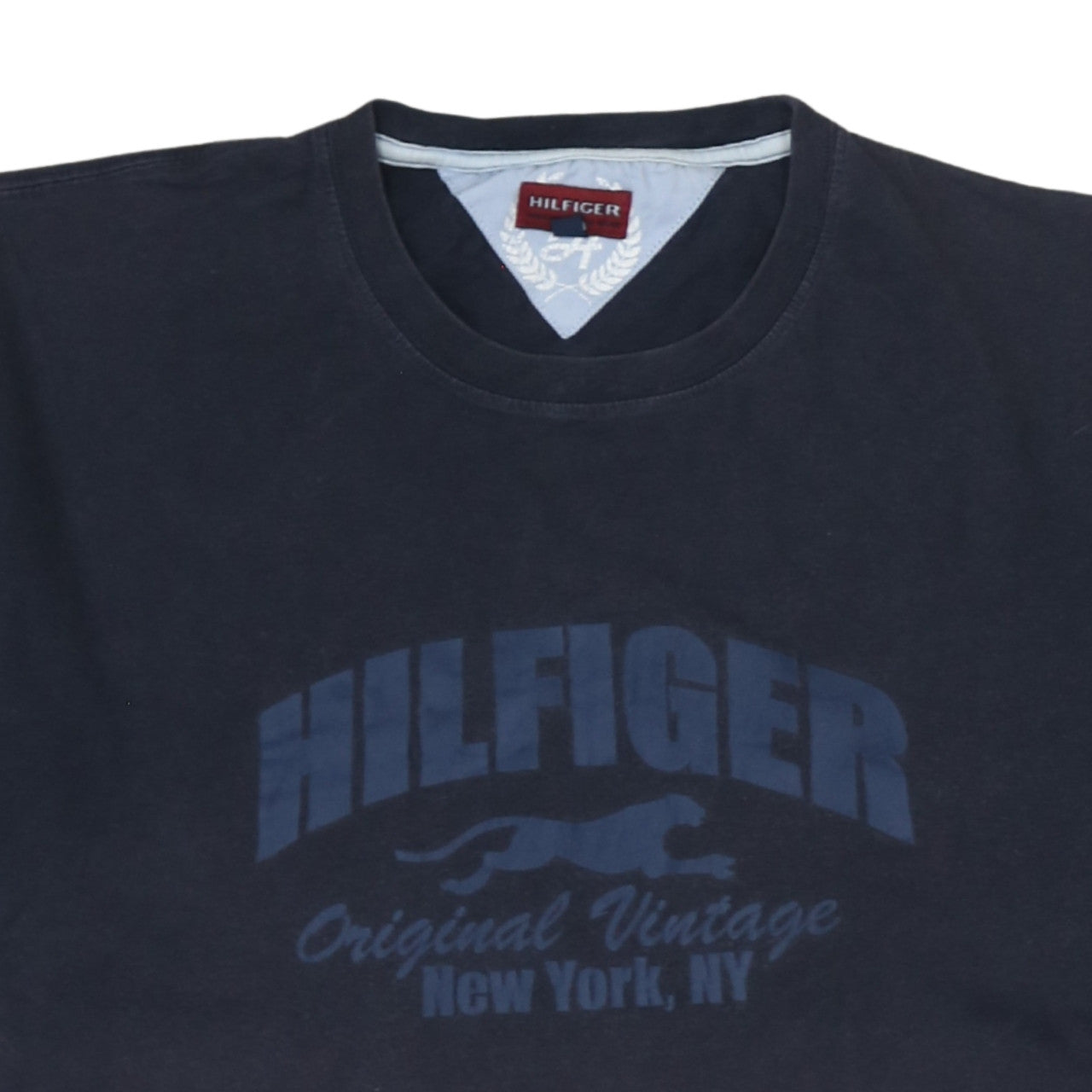 Hilfiger Men's Blue 2XL Vintage Graphic Cotton T-Shirt