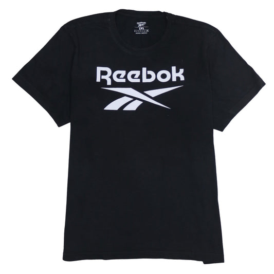 Reebok Men’s Black 2XL Graphic Logo Short Sleeve Cotton T-Shirt
