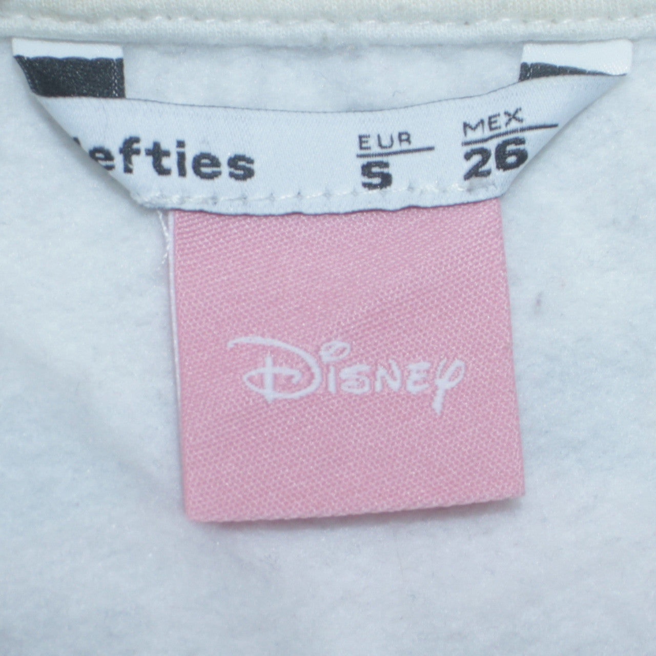 Disney Women White Love Mickey & Minnie Crew Neck Pullover Sweatshirt S