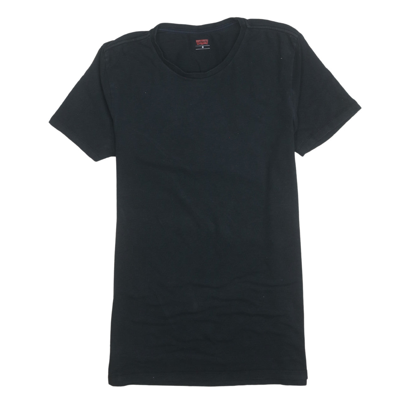 Levi's Men's Black Cotton Crew Neck Short Sleeve T-Shirt M