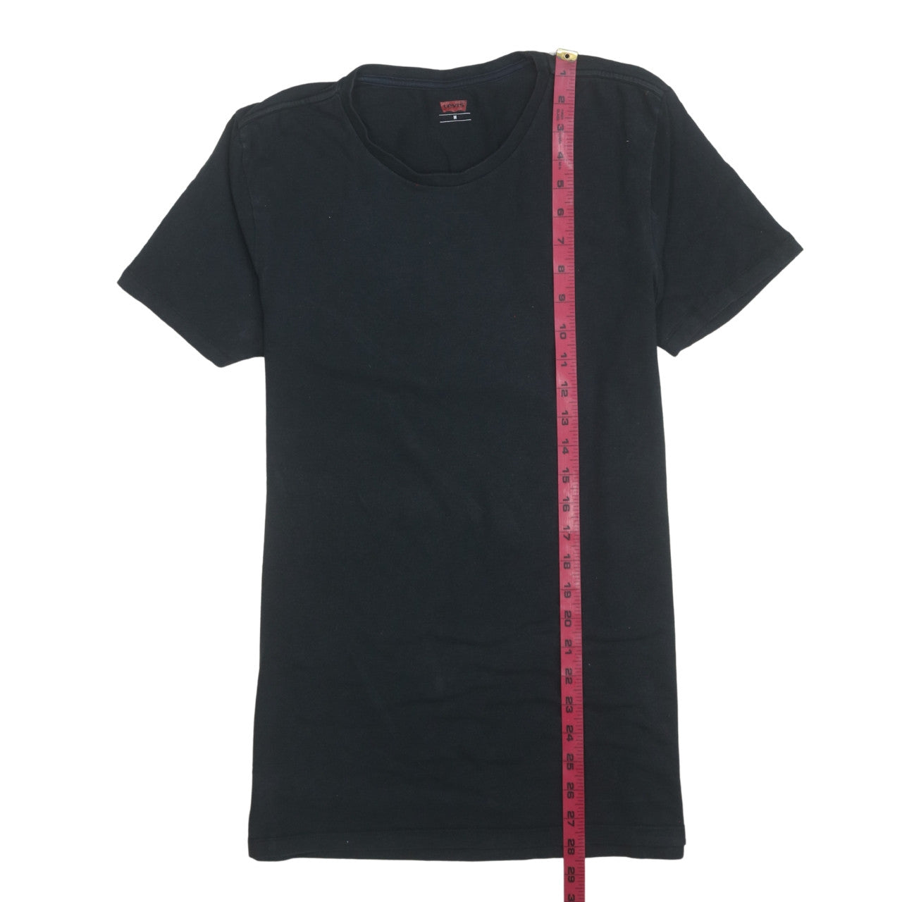 Levi's Men's Black Cotton Crew Neck Short Sleeve T-Shirt M