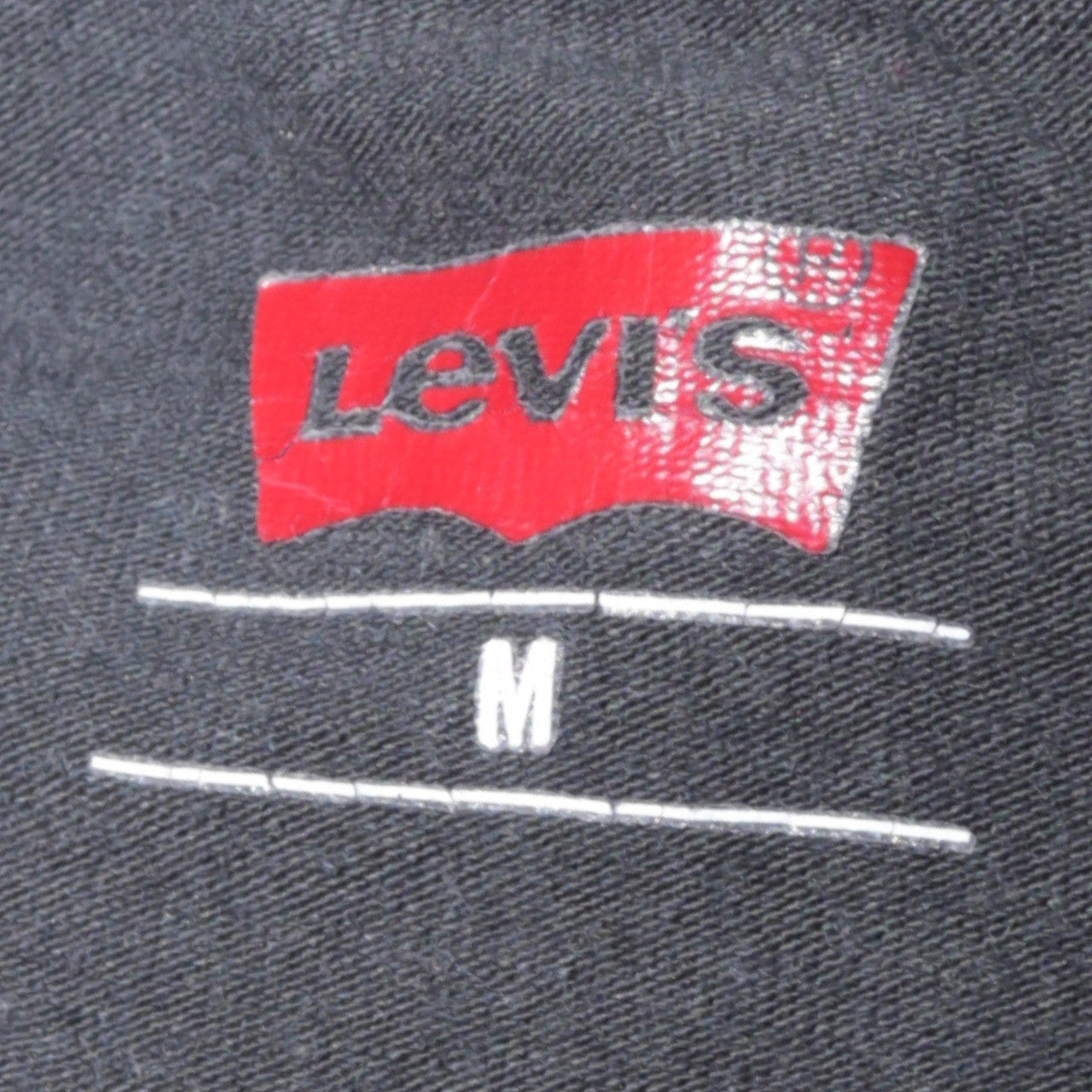 Levi's Men's Black Cotton Crew Neck Short Sleeve T-Shirt M