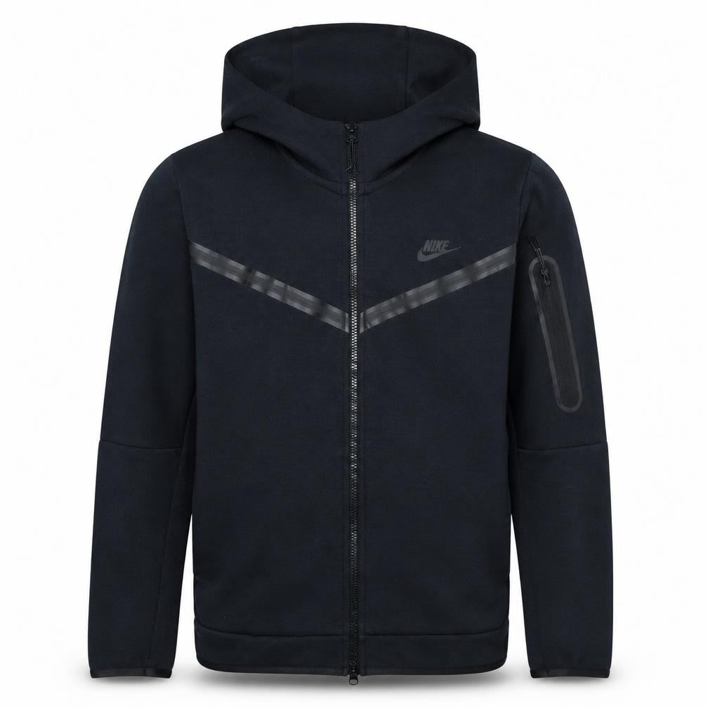 Nike Men's Black Full Zip Hoodie L Regular Fit Sportswear