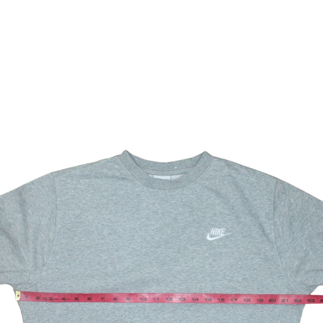 Nike Men's Grey Crew Neck Pullover Sweatshirt Size S