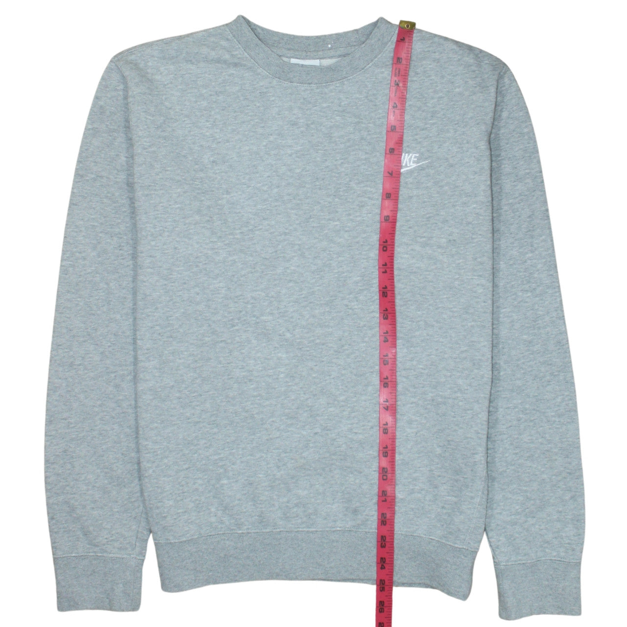 Nike Men's Grey Crew Neck Pullover Sweatshirt Size S