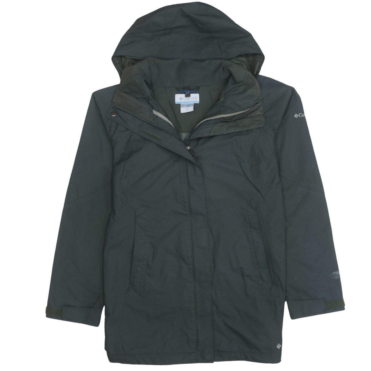 Columbia Womens Green Waterproof Interchange 3-in-1 Hooded Jacket Size M