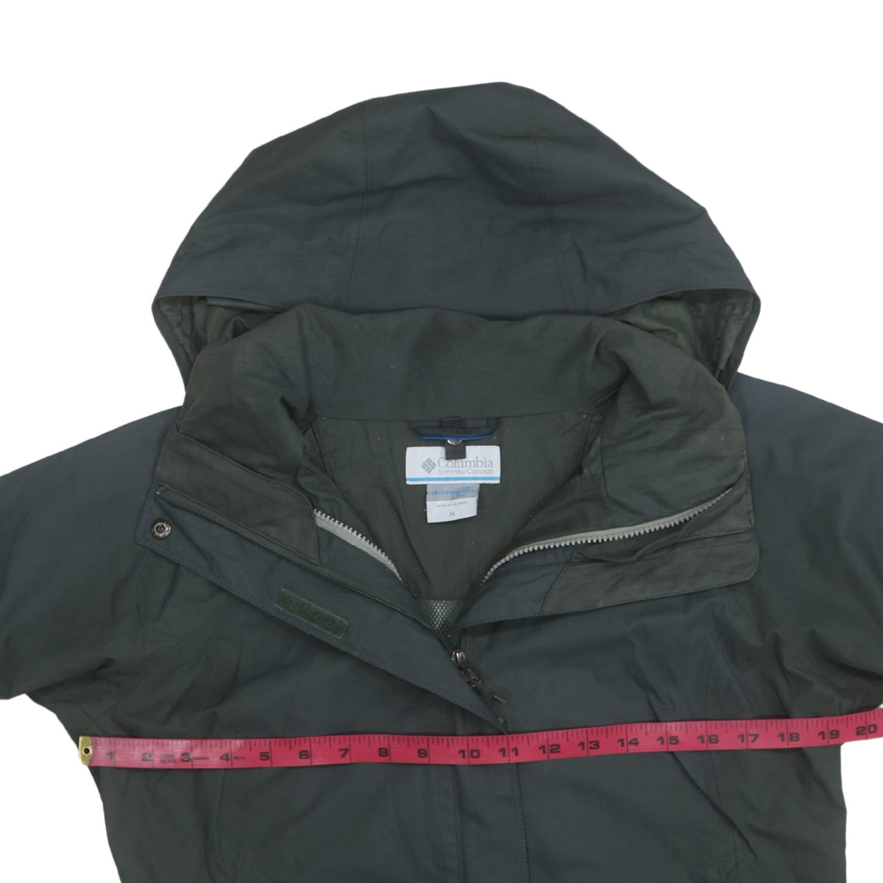 Columbia Womens Green Waterproof Interchange 3-in-1 Hooded Jacket Size M