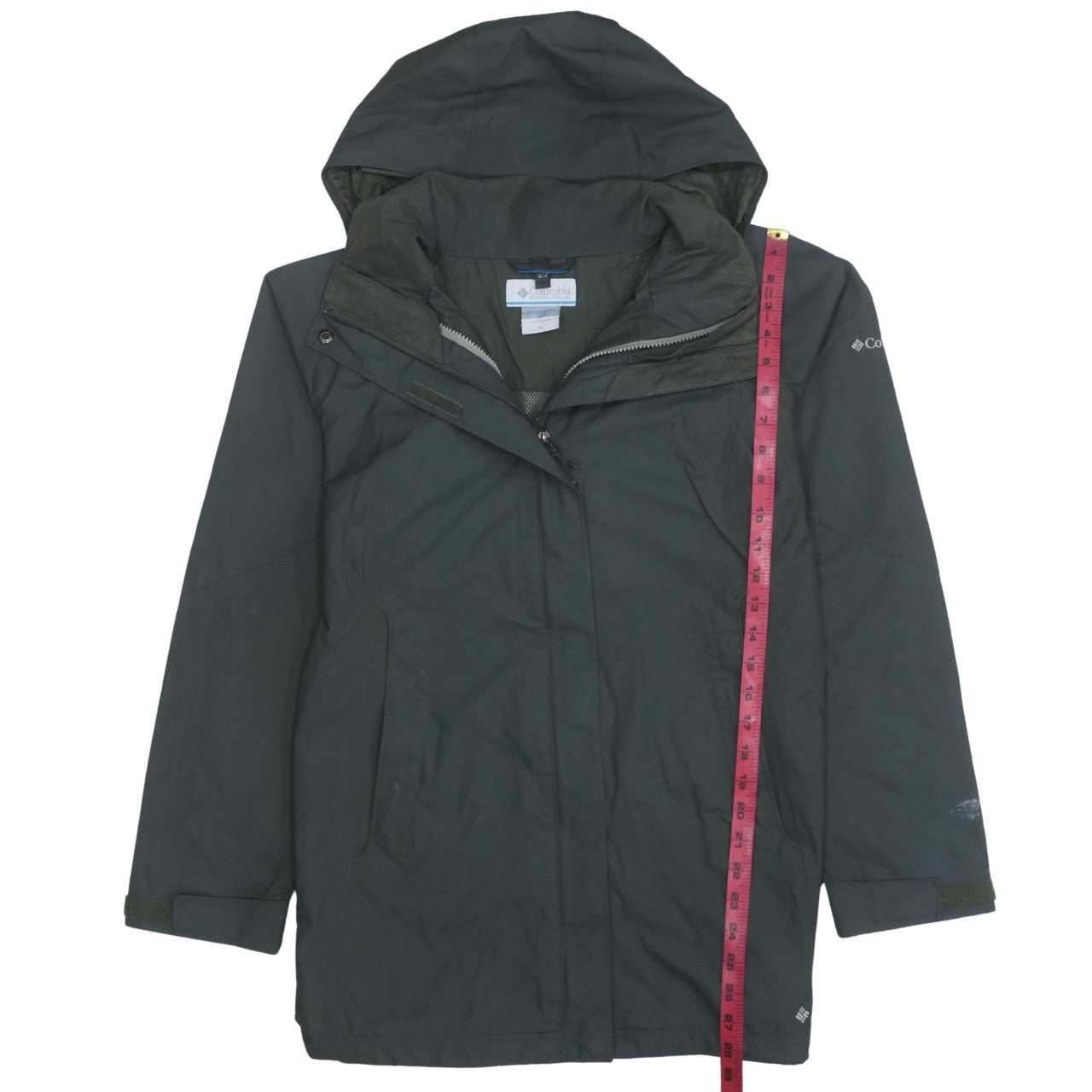 Columbia Womens Green Waterproof Interchange 3-in-1 Hooded Jacket Size M