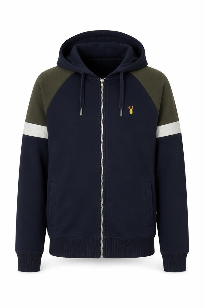 Next Men’s Blue Hooded Full Zip Jacket Size S Cotton Blend