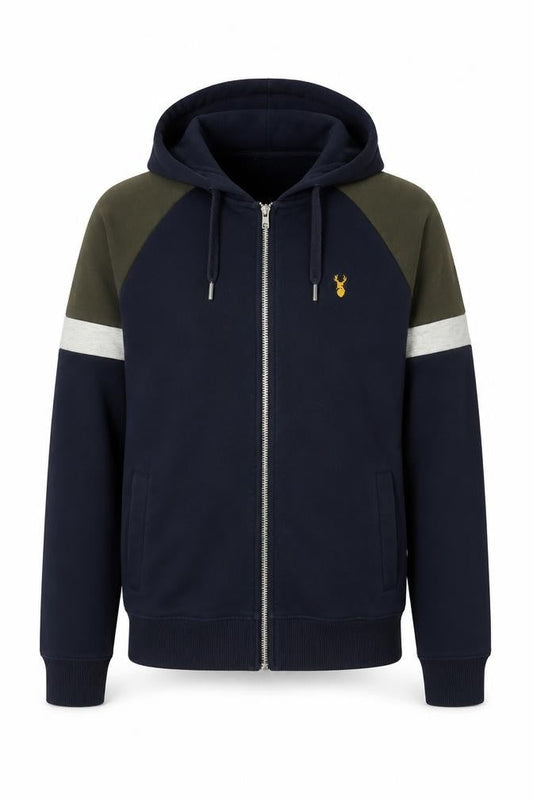 Next Men’s Blue Hooded Full Zip Jacket Size S Cotton Blend