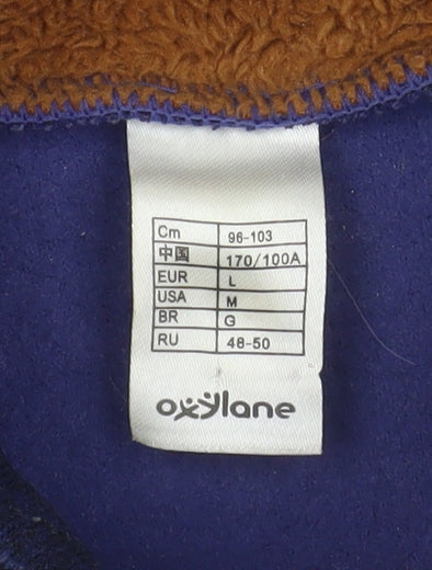 Wed'ze Men’s Blue Pullover Ski Hoodie L Fleece Lined Winter Warm
