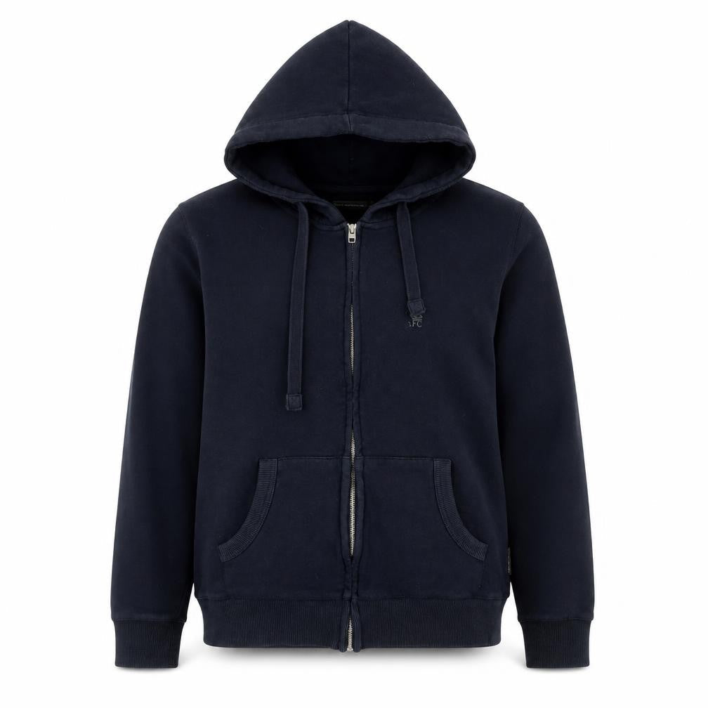 French Connection Men’s Blue Hooded Zip Jacket Size M