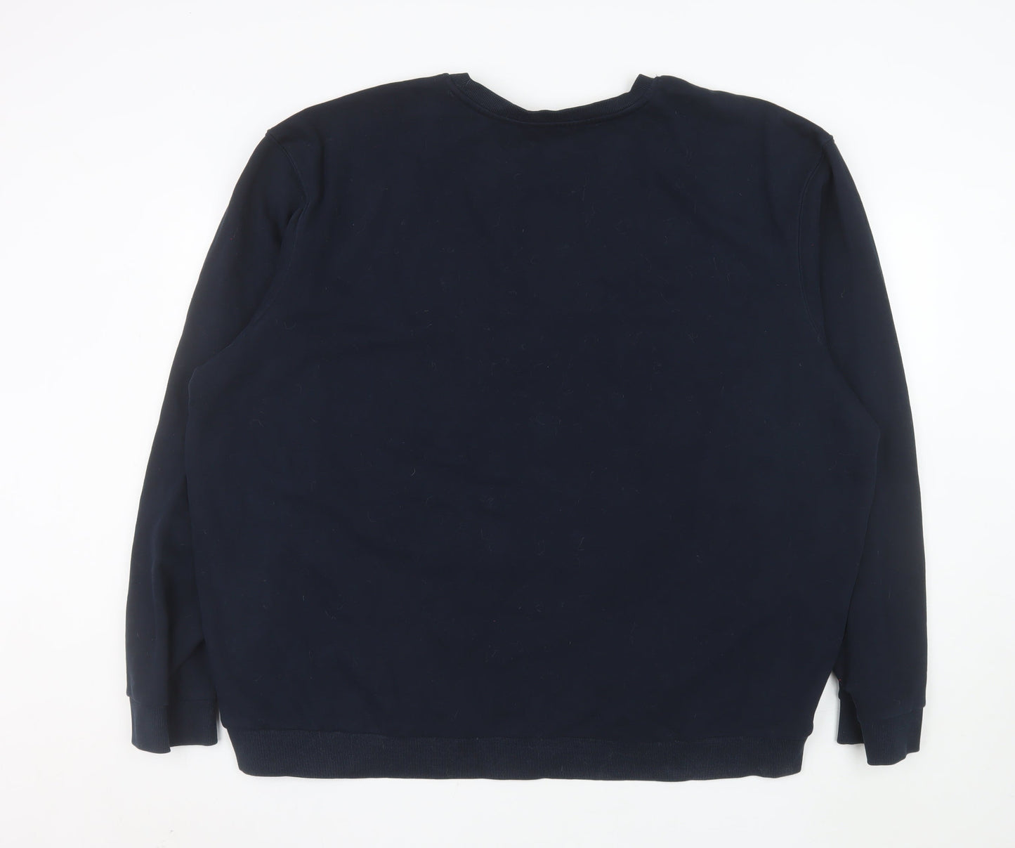 Tu Mens Blue 3XL Pullover Sweatshirt Cotton Blend Crew Neck
