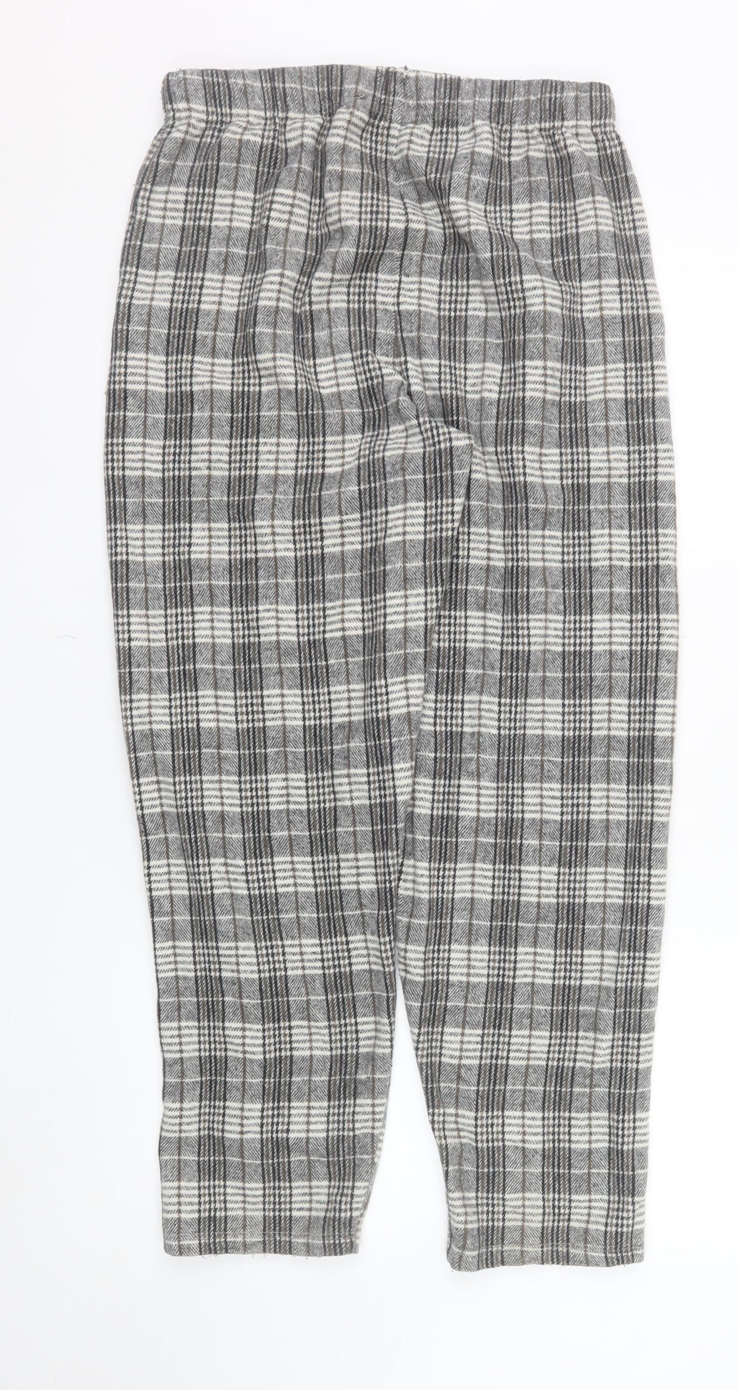 ASOS DESIGN Men's Grey Check Flannel Pyjama Pants S