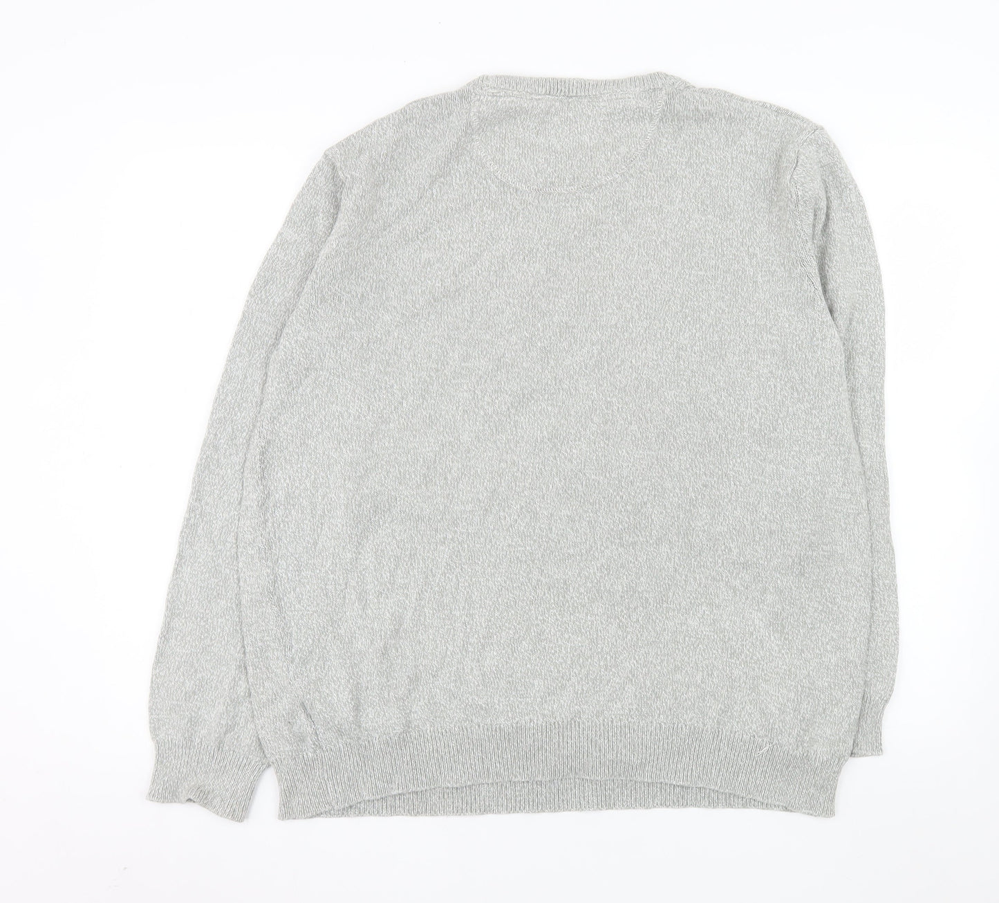 Matalan Men’s Grey 2XL Cotton Crew Neck Pullover Jumper