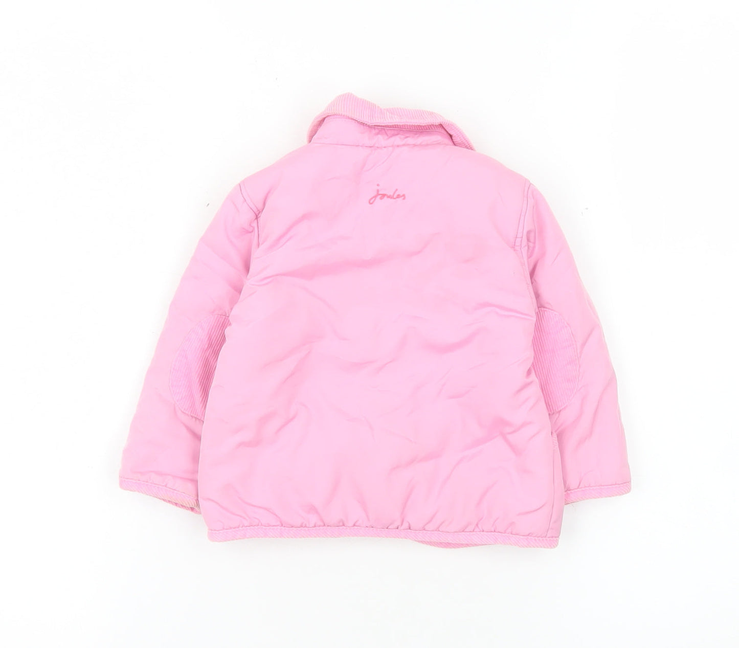 Joules Girls Pink Quilted Polyester Lined Basic Jacket 9-12 Months