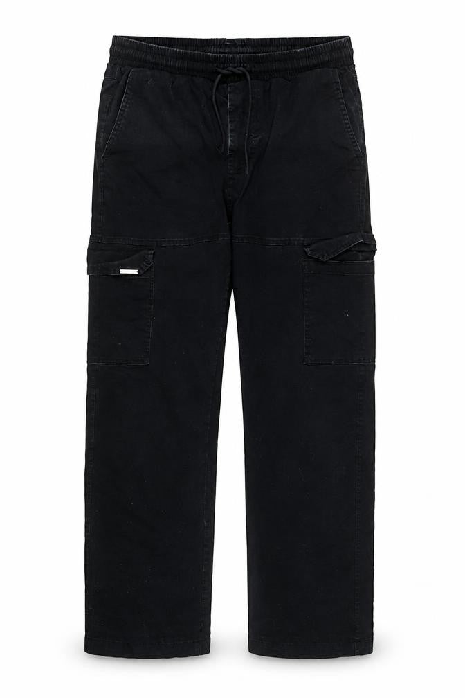 Bee Inspired Men's Black Cargo Trousers Size 34 Regular Fit