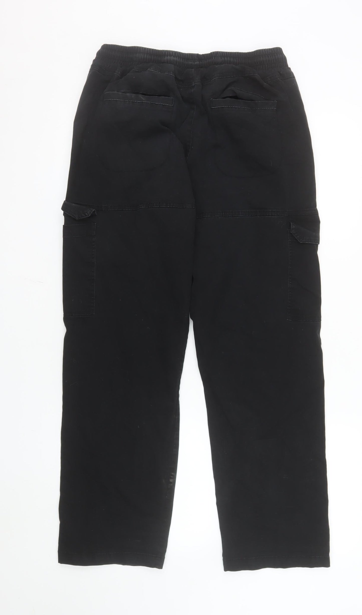 Bee Inspired Men's Black Cargo Trousers Size 34 Regular Fit