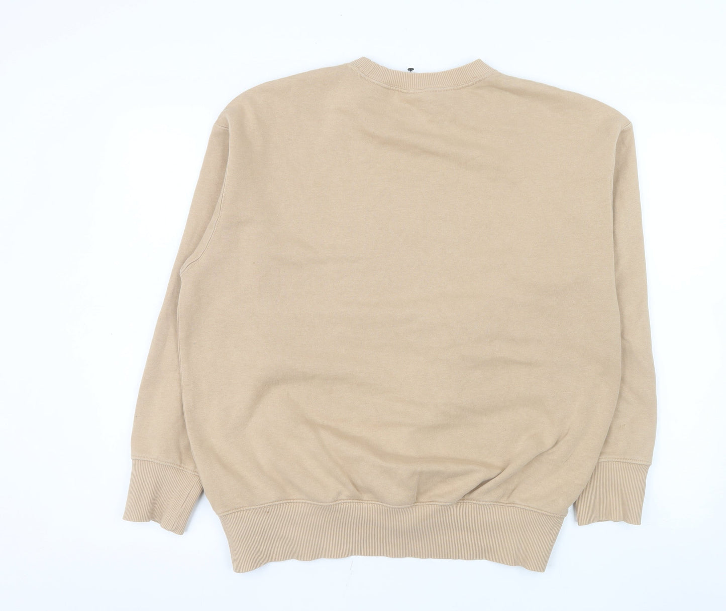 Nike Women Beige XS Pullover Sweatshirt Classic Crew Neck