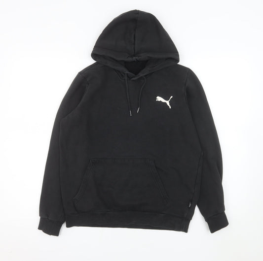 Puma Womens Black Small Pullover Hoodie Sweatshirt