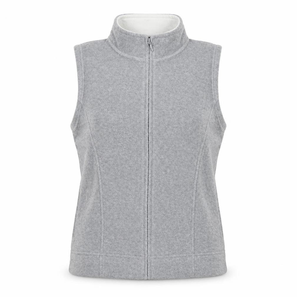Isle Essentials Women's Grey Fleece Bodywarmer Waistcoat Size 14