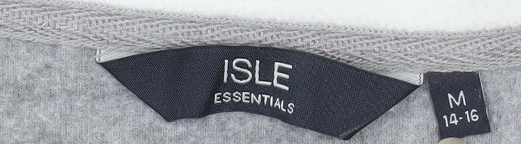 Isle Essentials Women's Grey Fleece Bodywarmer Waistcoat Size 14