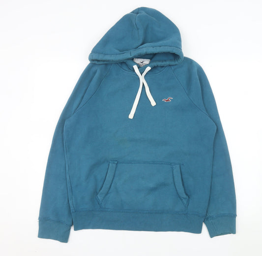 Hollister Women’s Blue Pullover Hoodie XS Cotton Blend Casual