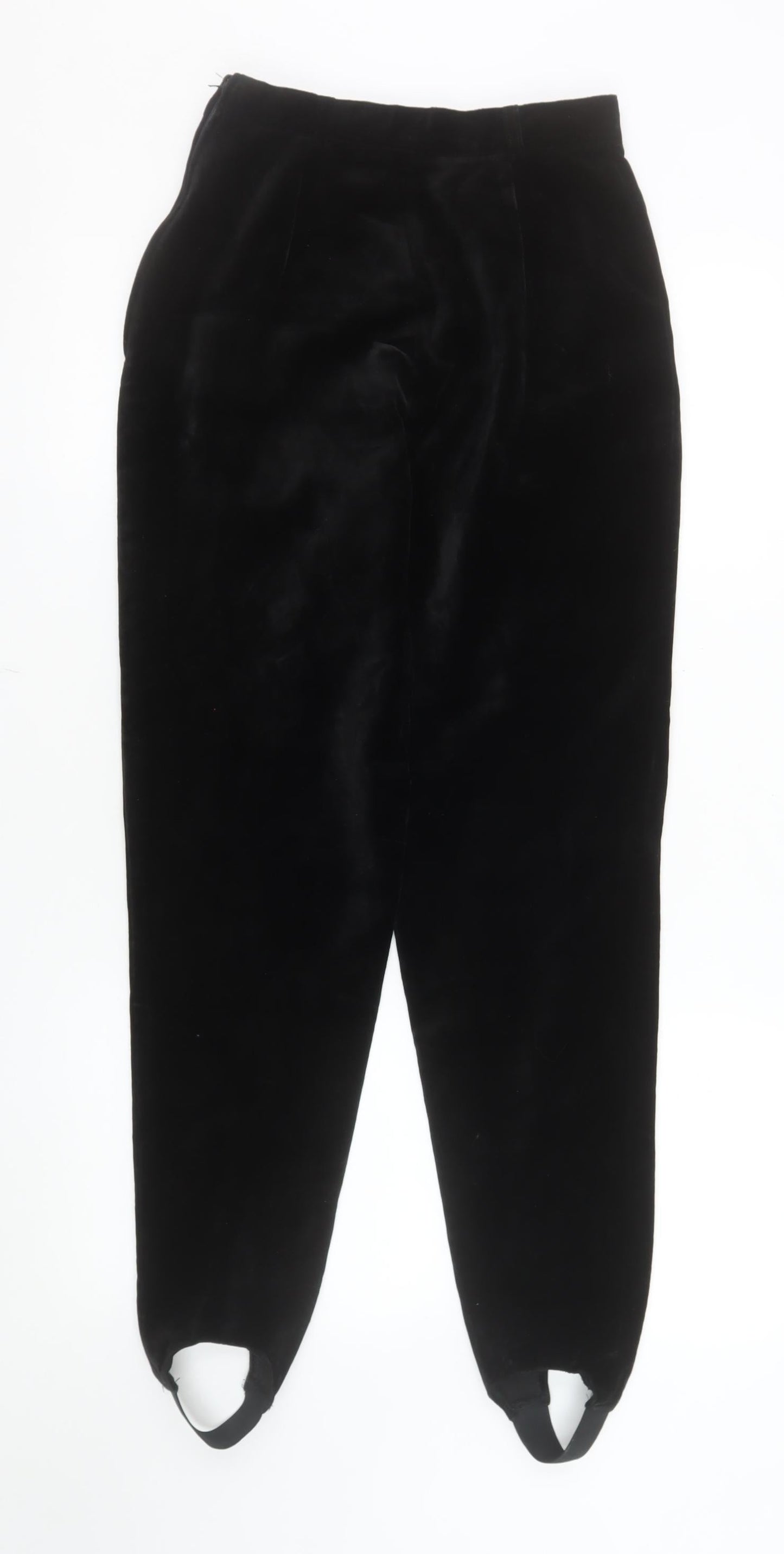 Pseudonyms Womens Black Velvet Stirrup Leggings Size 10 Vintage