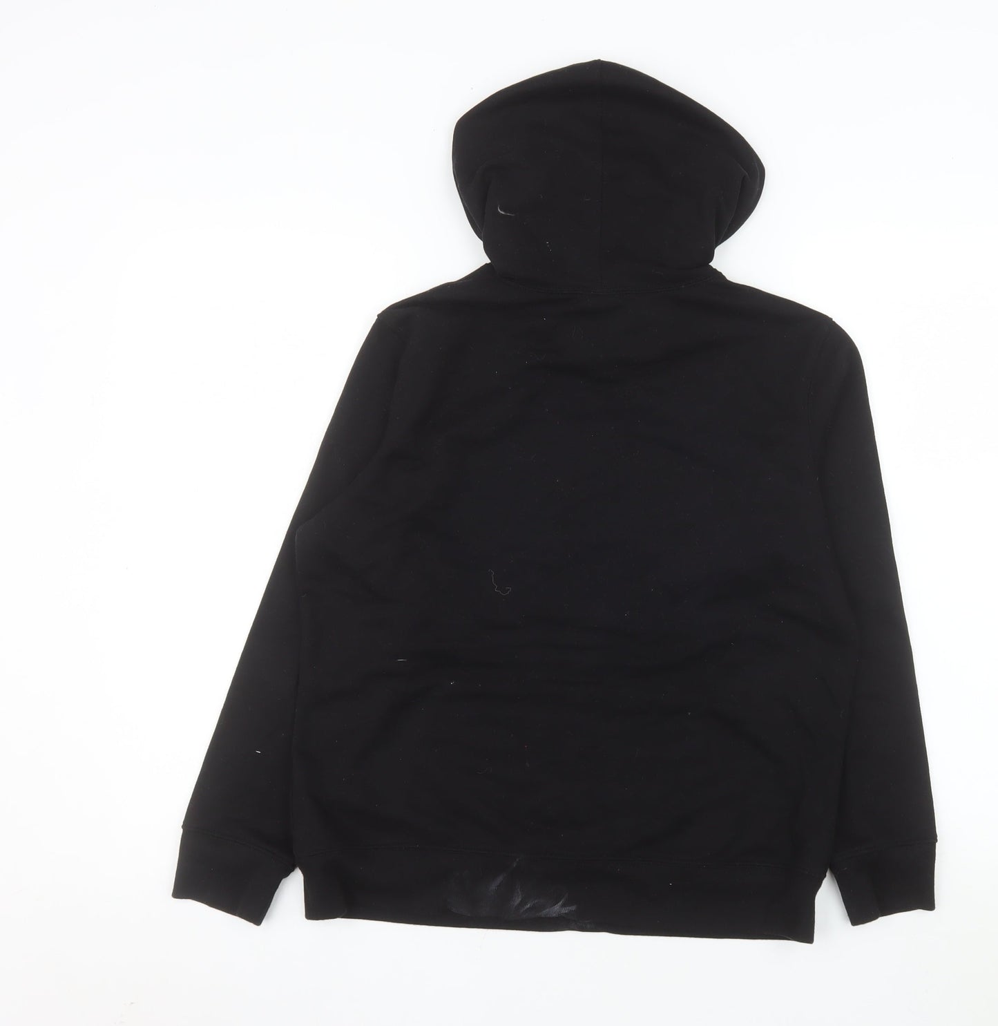 GAP Womens Black Pullover Hoodie Medium Cotton Blend Logo