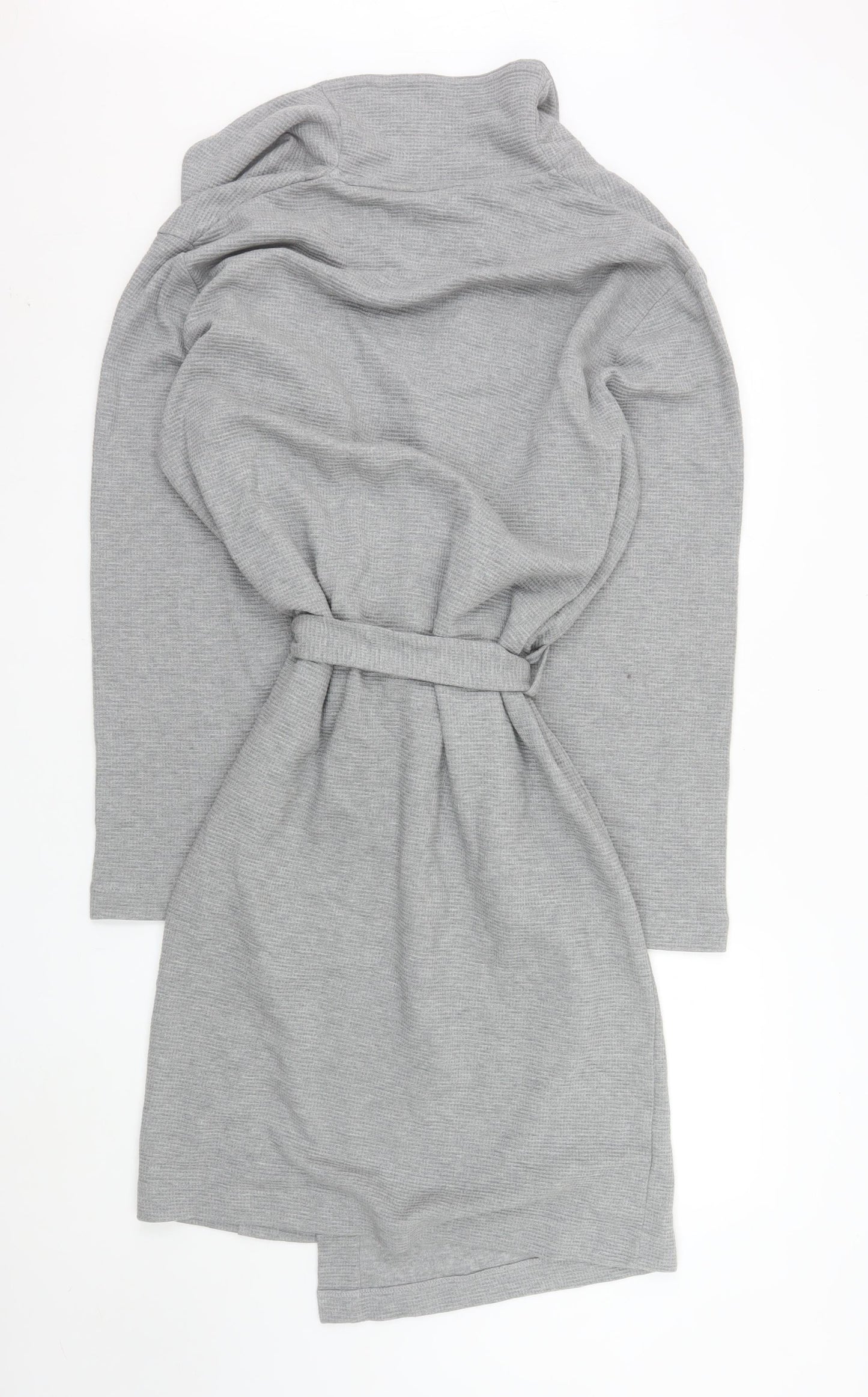Marks and Spencer Mens Grey Cotton Belted Shawl Collar Coatigan M
