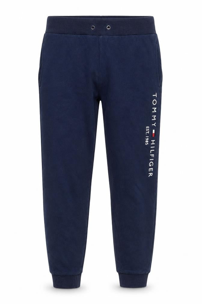 Tommy Hilfiger Boys Blue Jogger Trousers Size 164 Cotton Blend Fleece