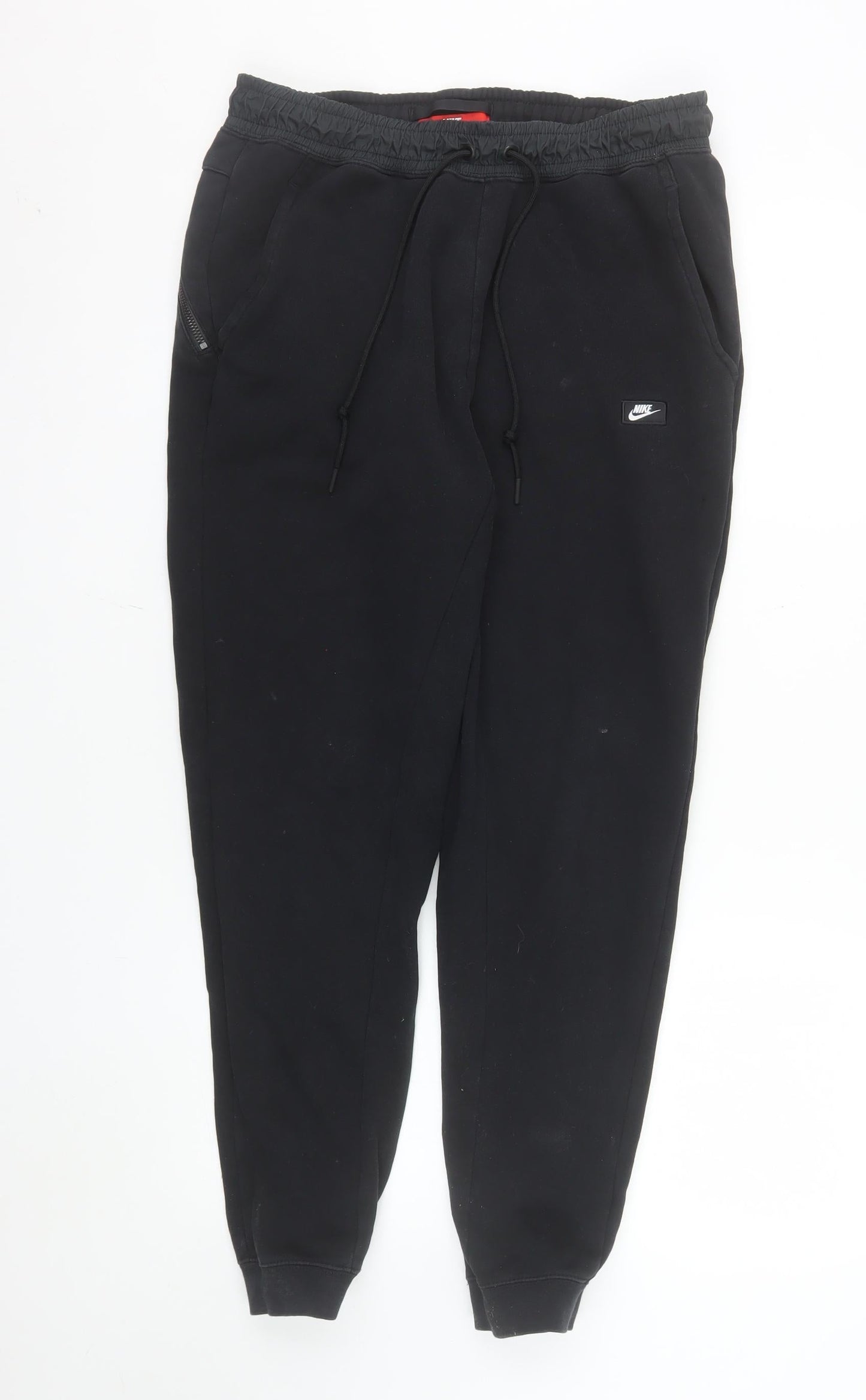 Nike Men's Black Jogger Sweatpants M Regular Fit Tapered Cotton Blend
