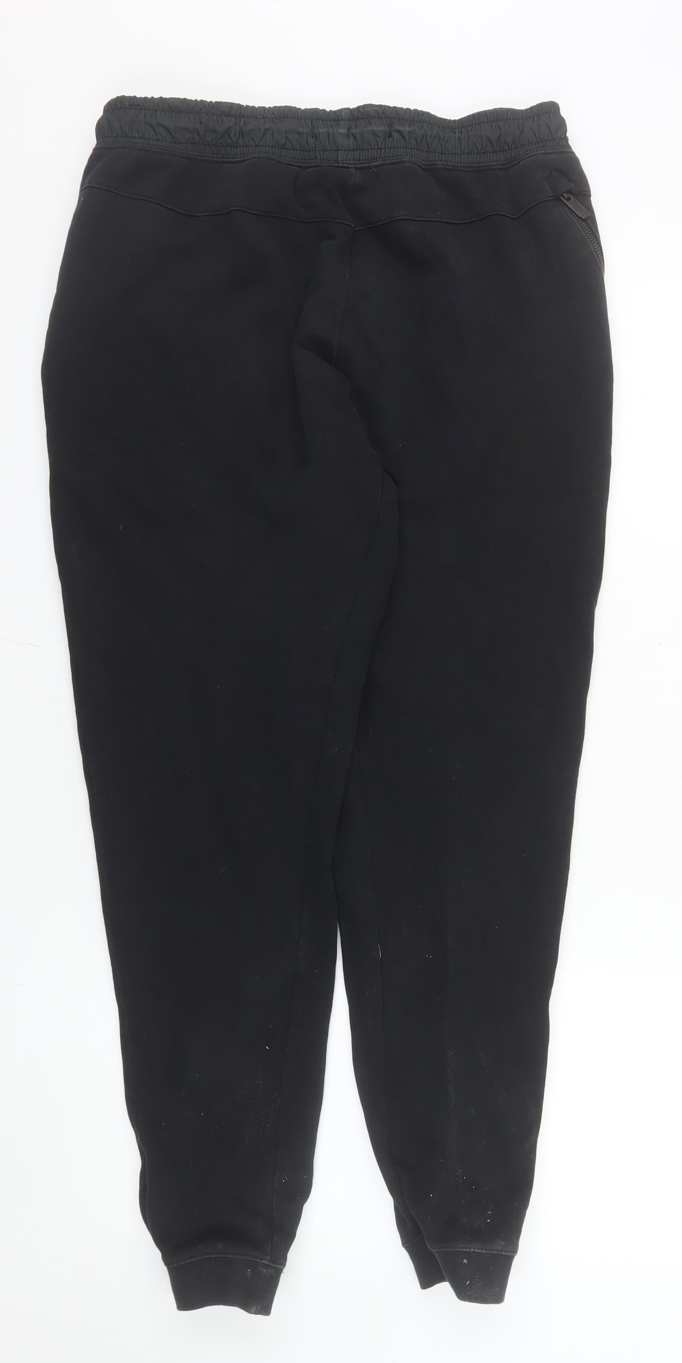 Nike Men's Black Jogger Sweatpants M Regular Fit Tapered Cotton Blend
