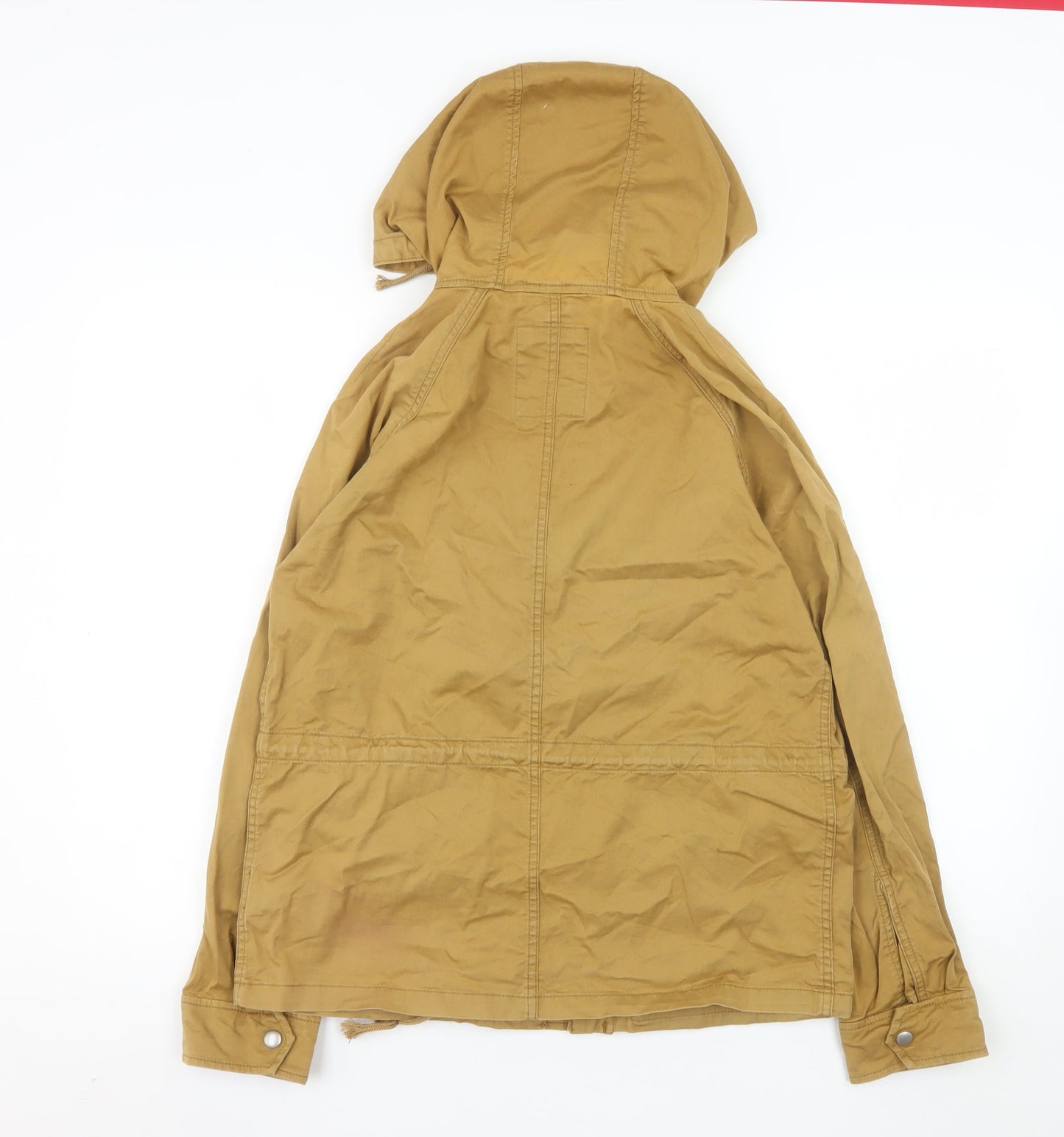 GAP Men's Brown Cotton Hooded Parka Jacket Size M Regular Fit