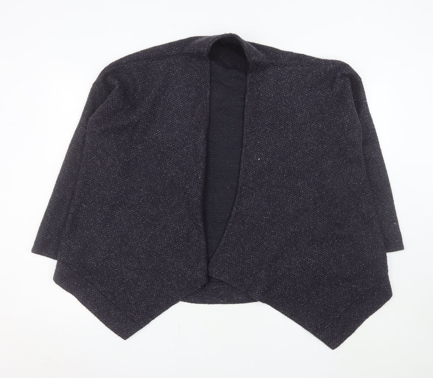 Marks and Spencer Women's Black Knit Open Front Coatigan Size 16