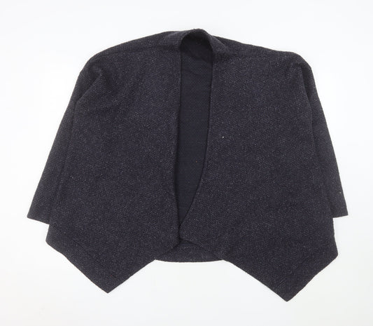 Marks and Spencer Women's Black Knit Open Front Coatigan Size 16